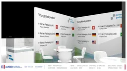 15x15 Peninsula booth design by Exhibit-Rentals